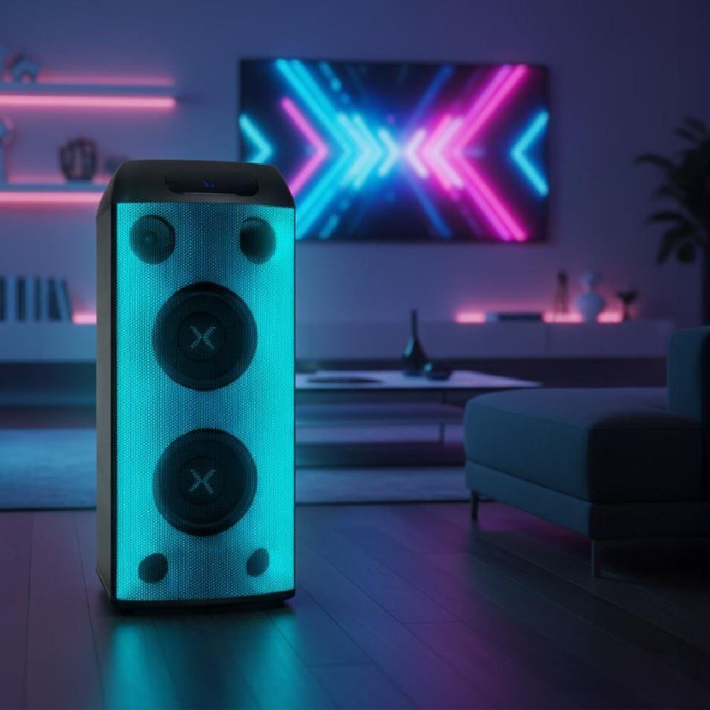 Caixa de Som Torre Amplificada Blutooth Th Xt-665T Polyvox - 1000W RMS