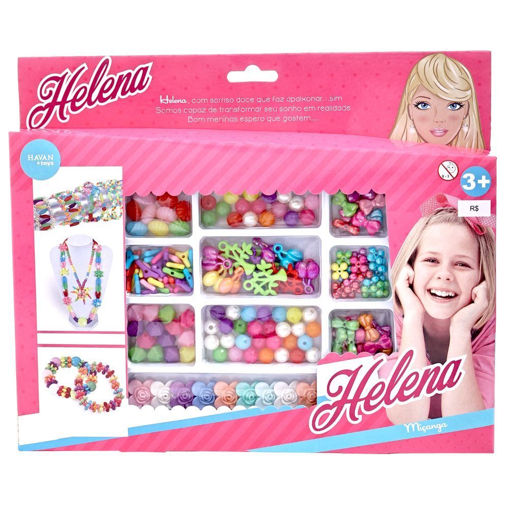 Caixa Média de Miçangas Helena Havan Toys - HBR0384