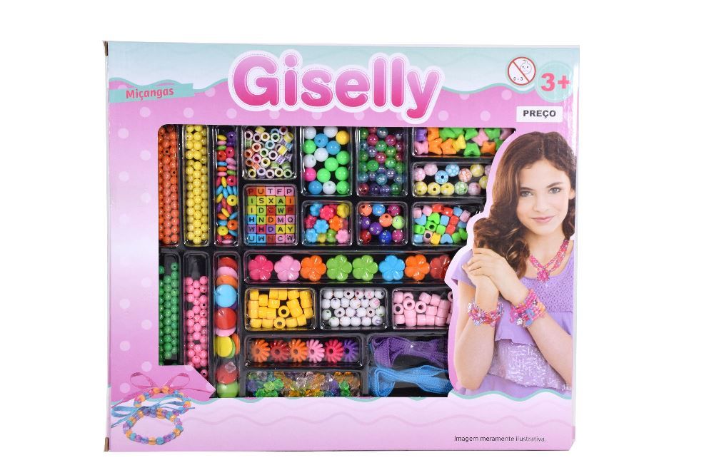 Caixa Média de Miçangas Infantil Havan Toys - HMA954