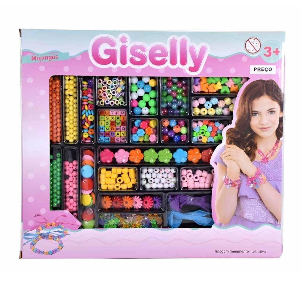 Caixa Média de Miçangas Infantil Giselly Havan Toys - HMA954