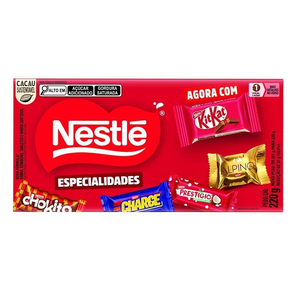 Caixa de Bombom Especialidades Nestlé - 220g