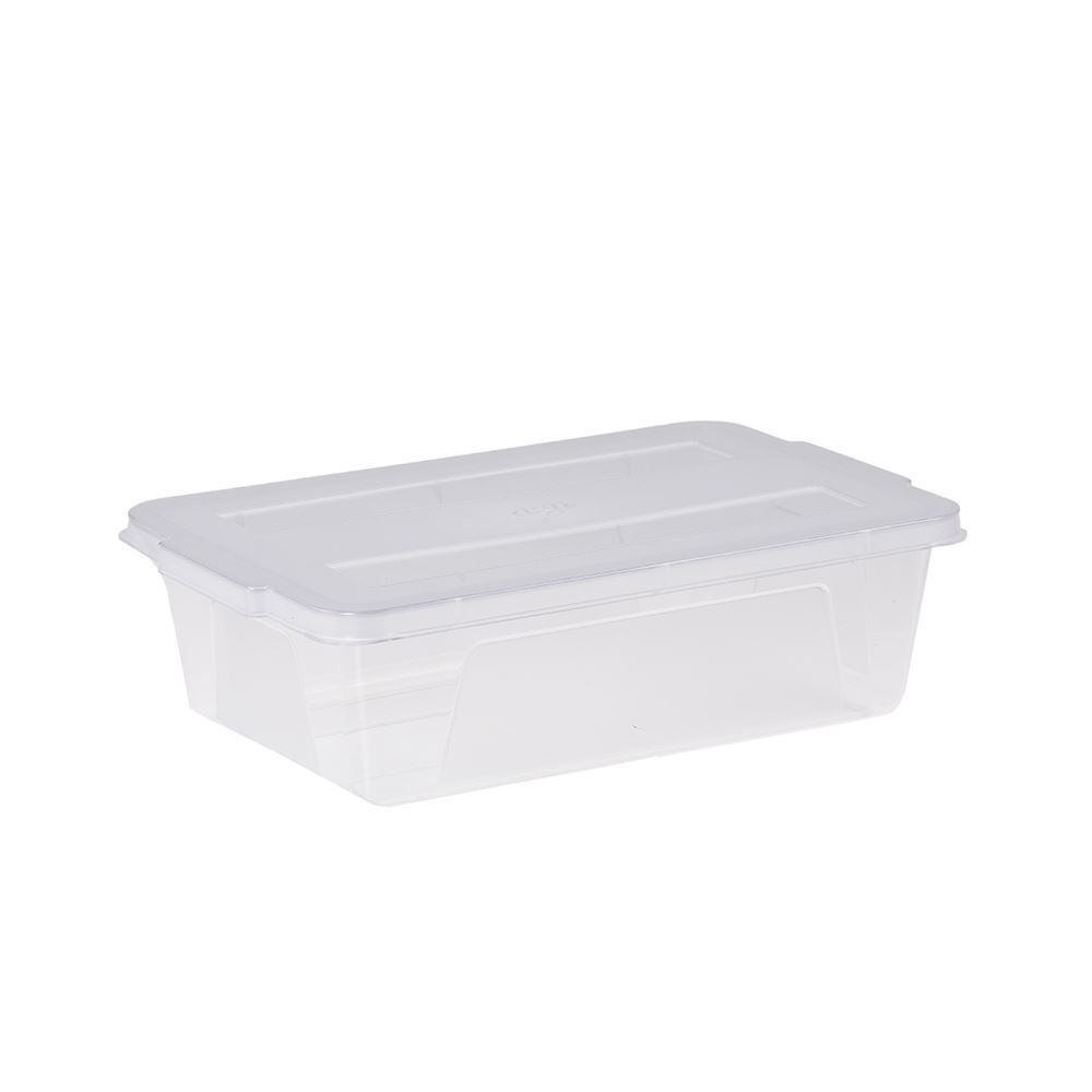 Caixa Organizadora Com Tampa Dup 6 Litros - Transparente