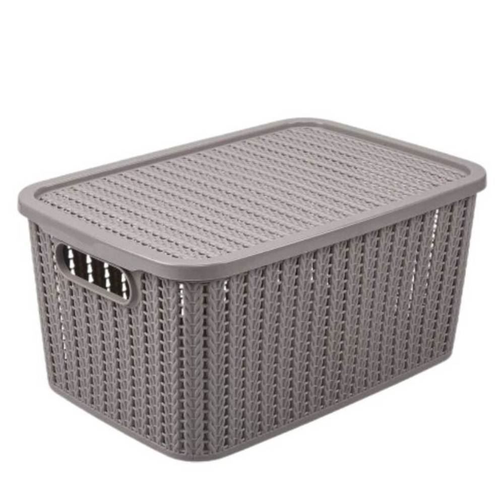 Caixa Organizadora Com Tampa Plasútil 8 Litros - Fendi