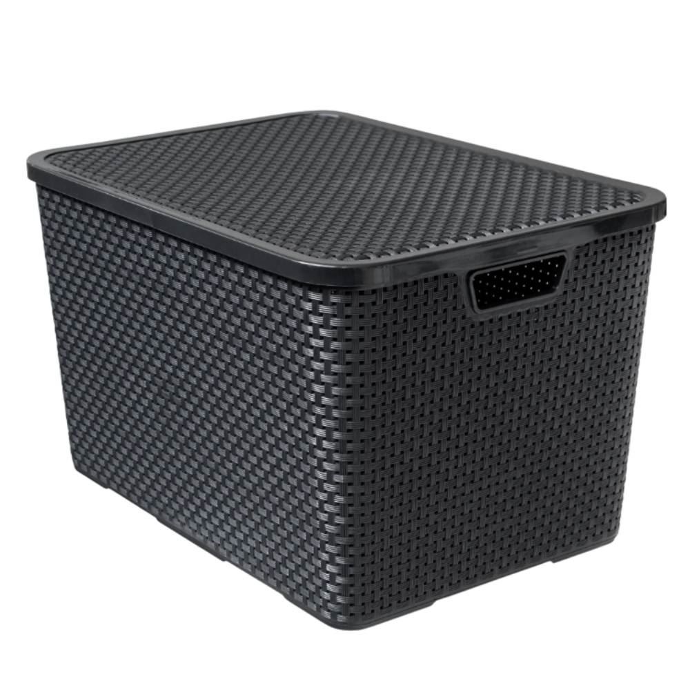 Caixa Organizadora Com Tampa Rattan Arqplast - 20L