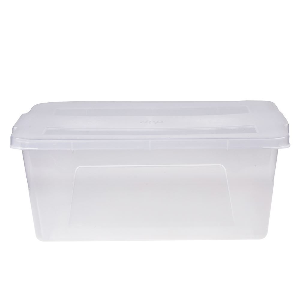 Caixa Organizadora Dup Com Tampa 12 Litros - Transparente