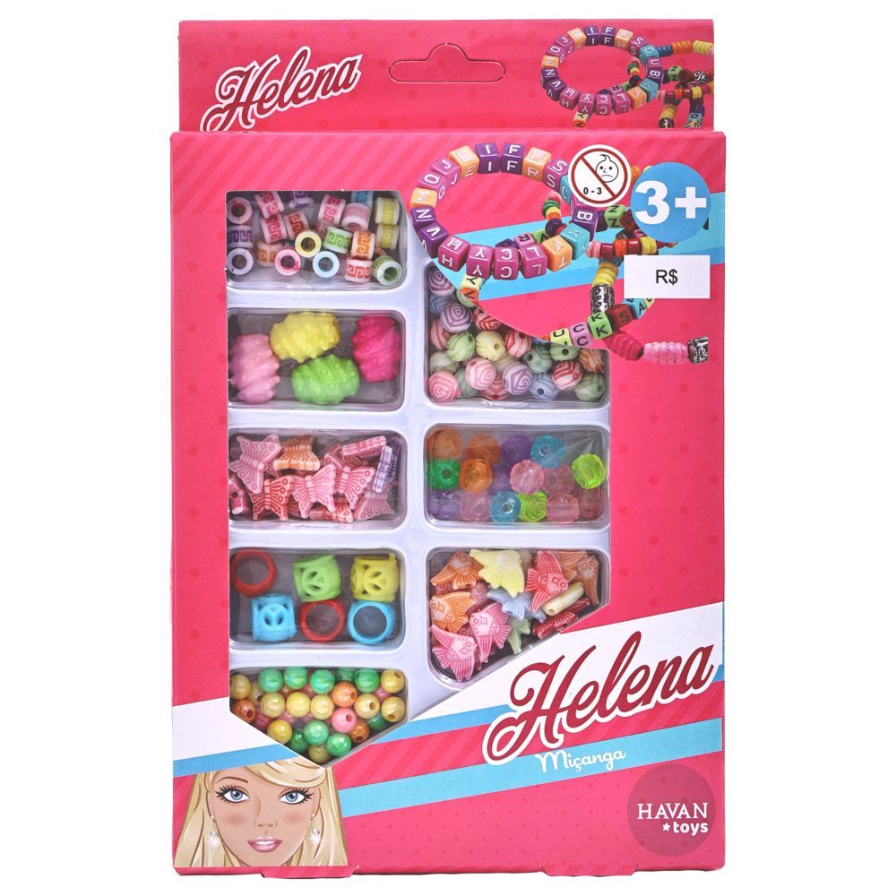 Caixa Pequena de Miçangas Helena Havan Toys - HBR0374