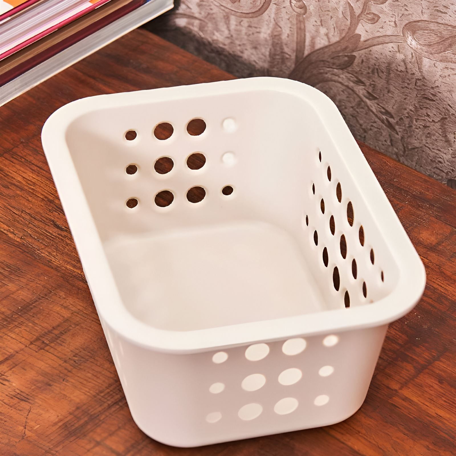 Caixa Organizadora Pequena Ou 1,5 Litros - Bege