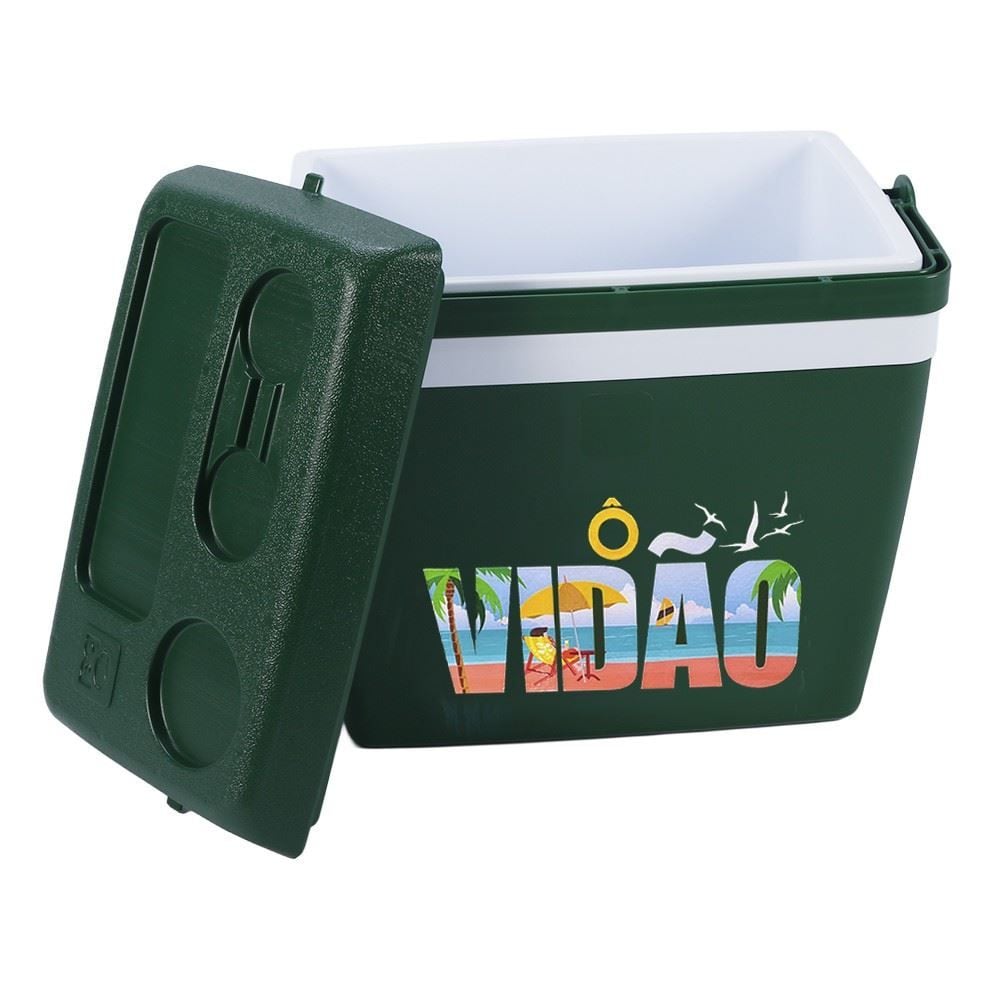 Caixa Térmica 30 Litros Ô Vidão - Verde