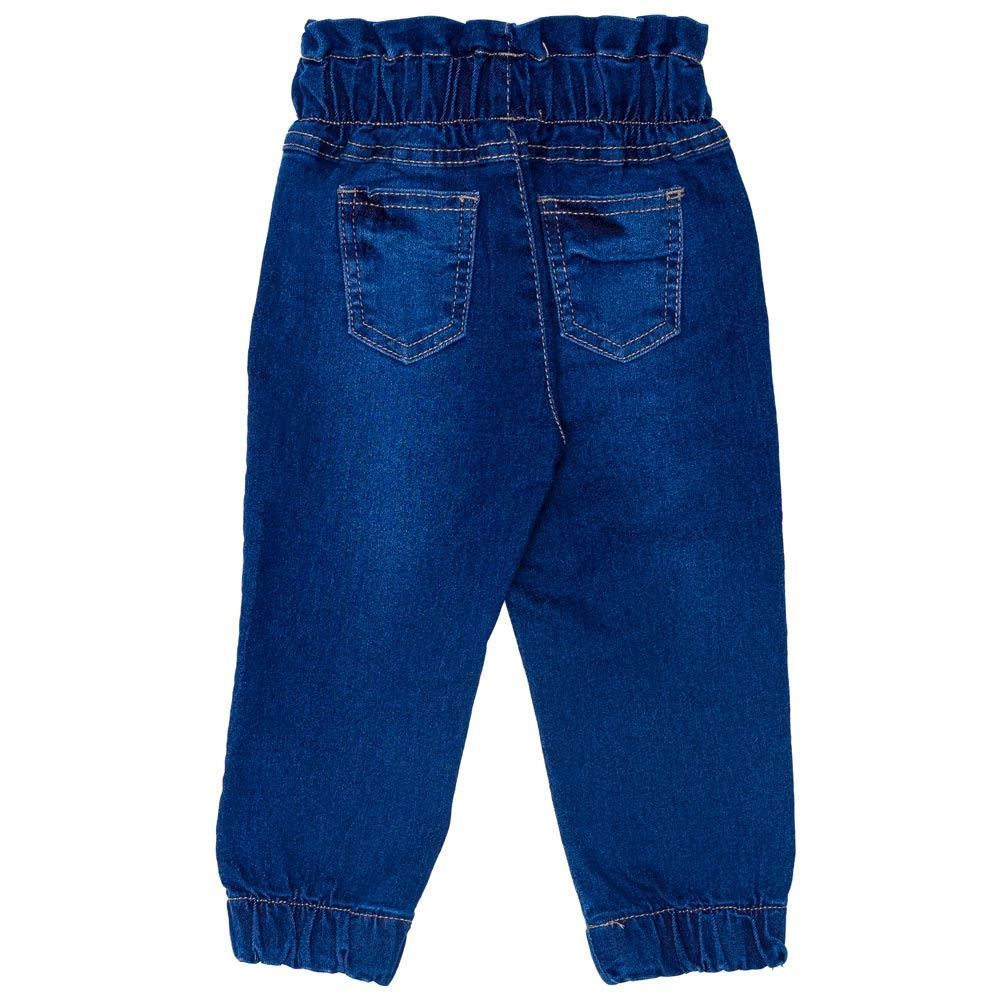 Calça 1 a 3 anos Jeans Jogger Colorido Laterais Yoyo Kids