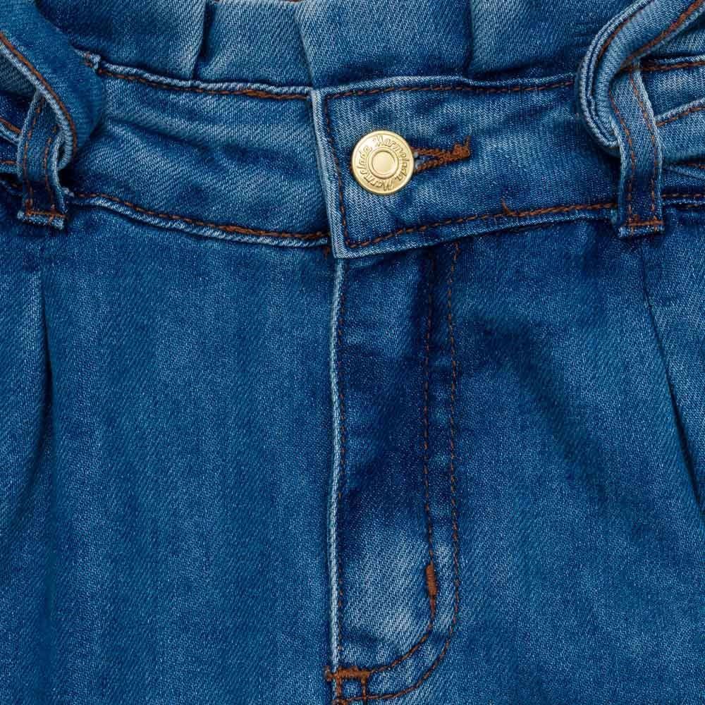 Calça 12 a 16 anos Jeans Clochard + Faixa Marmelada