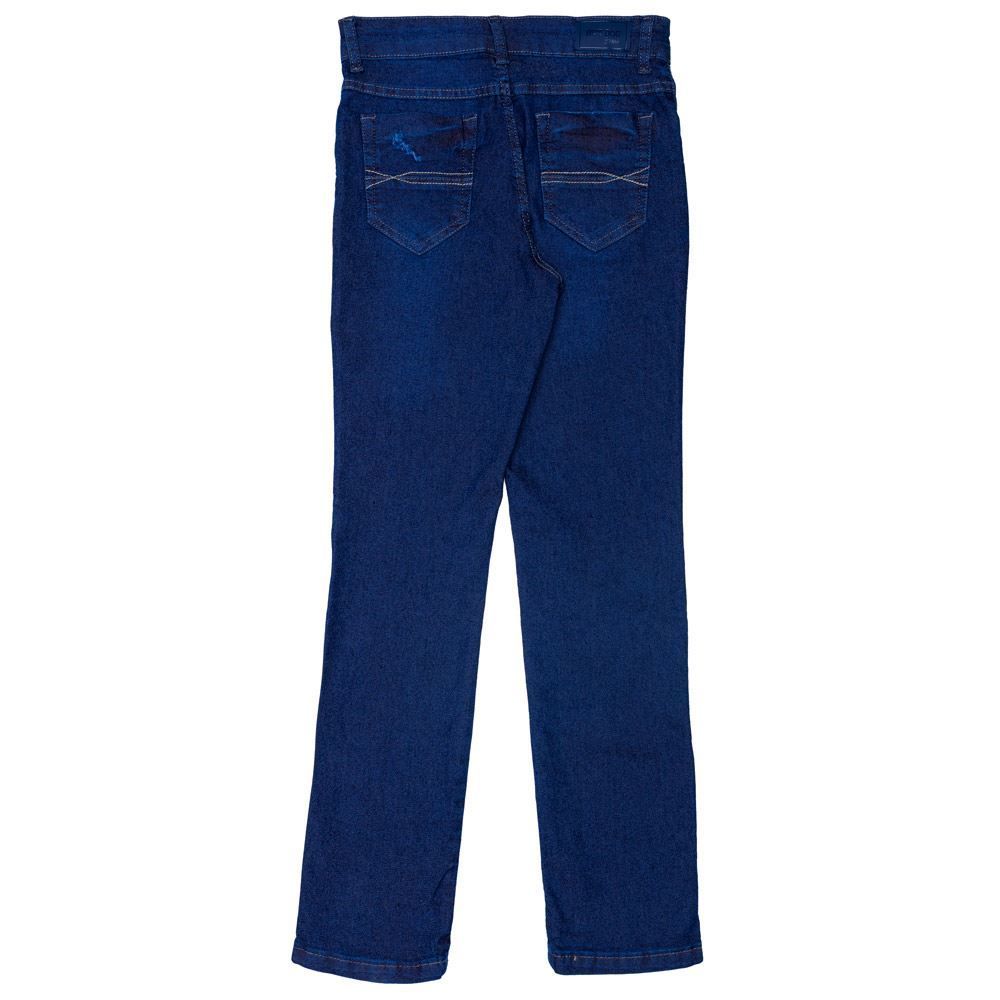 Calça 12 a 16 anos Jeans Skinny + Puídos Hot Dog