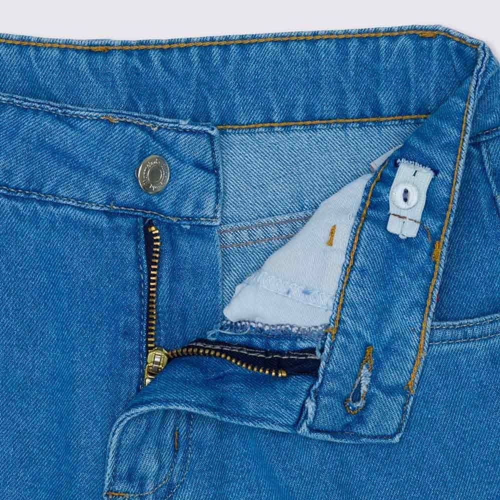 Calça 12 a 16 anos Jeans Straight Destroyed Marmelada