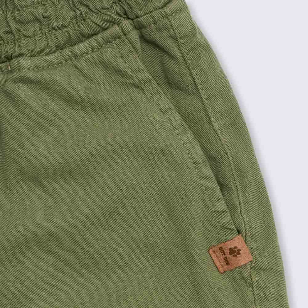 Calça 12 a 16 anos Sarja Jogger Bolso Cargo Hot Dog