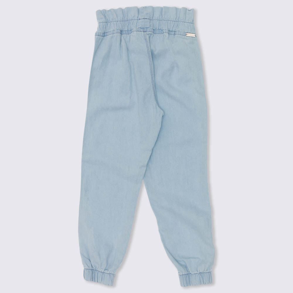 Calça 4 a 10 anos Jeans Clochard Lurex Rosa Marmelada
