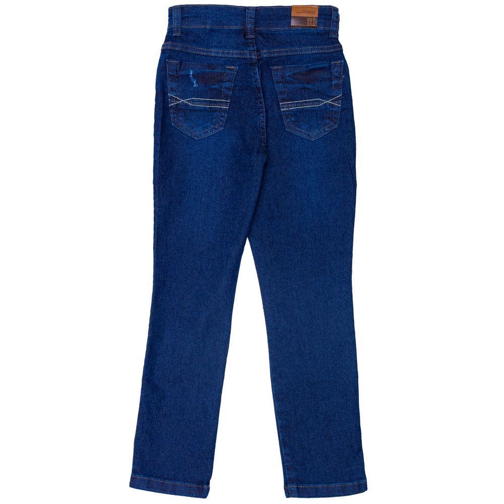 Calça 4 a 10 anos Jeans Skinny + Puídos Hot Dog