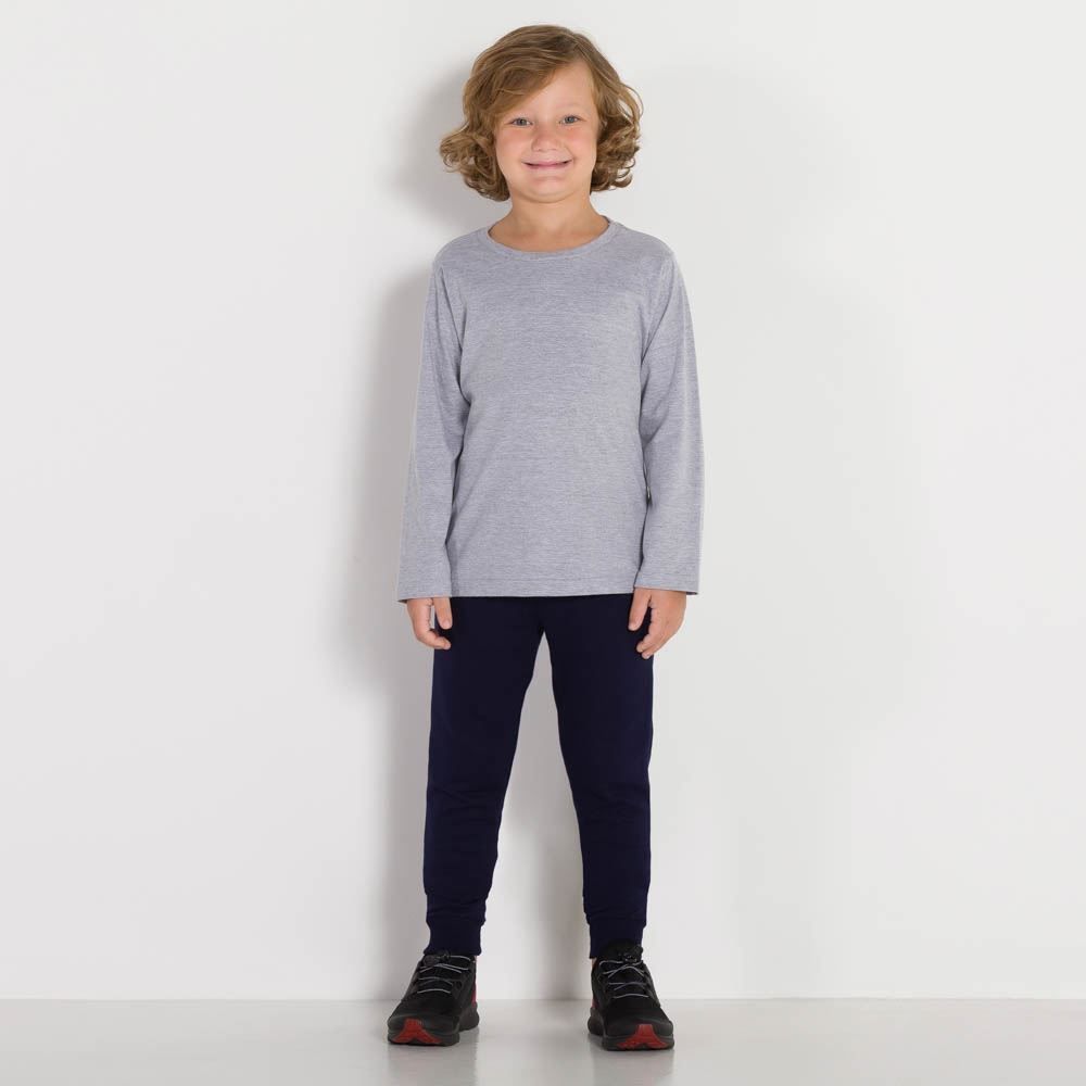 Calça 4 a 10 anos Moletom Felpado Hot Dog