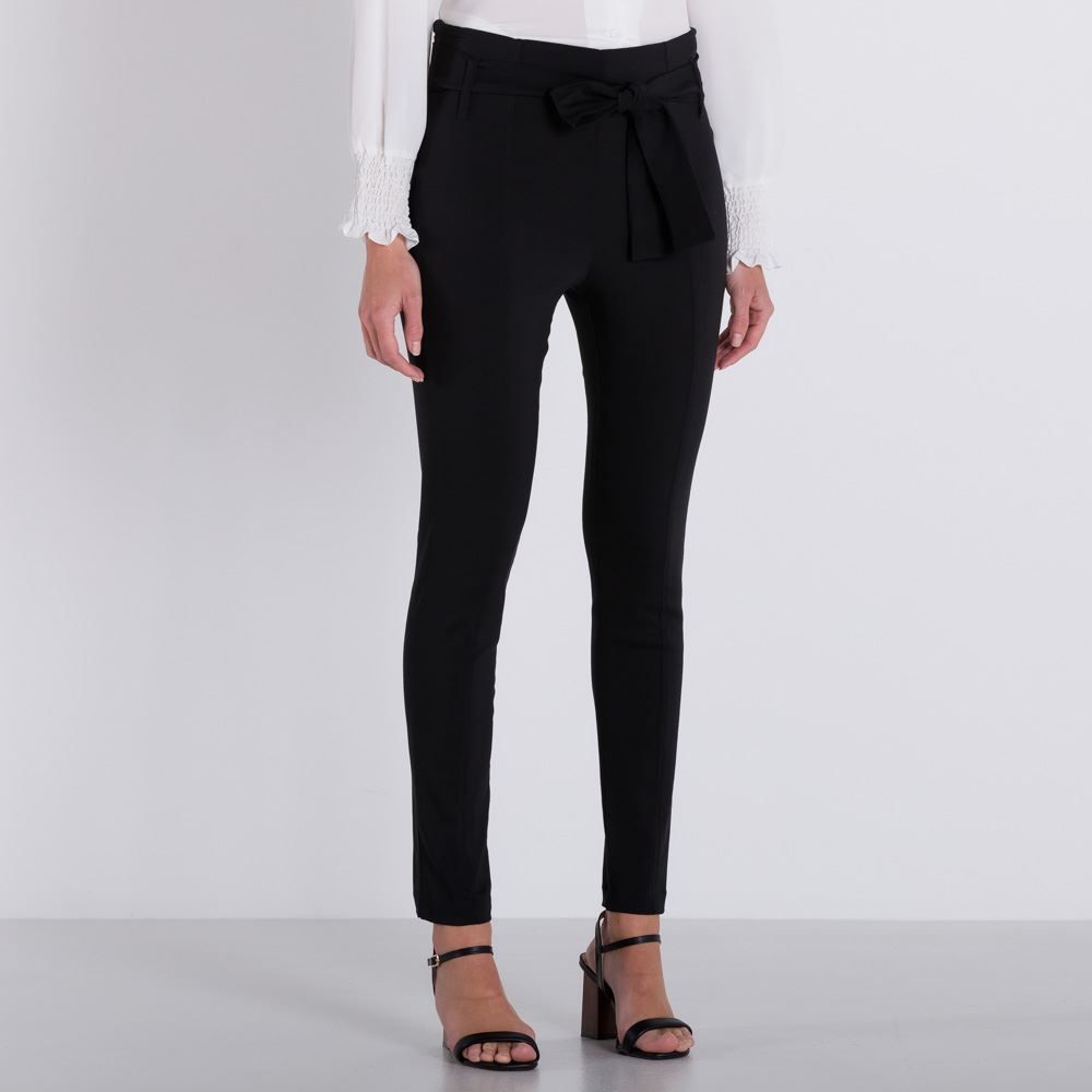 Calça Bengaline com Laço Patricia Foster