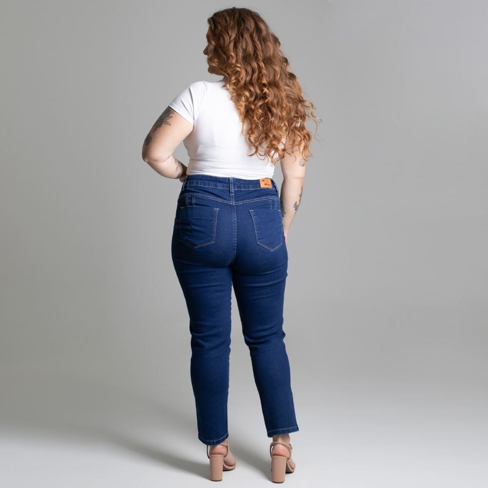 Calça Feminina Cigarrete Jeans Sawary
