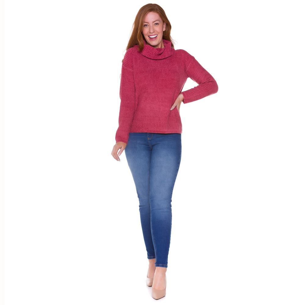 Calça Cigarrete Jeans com Used Patricia Foster