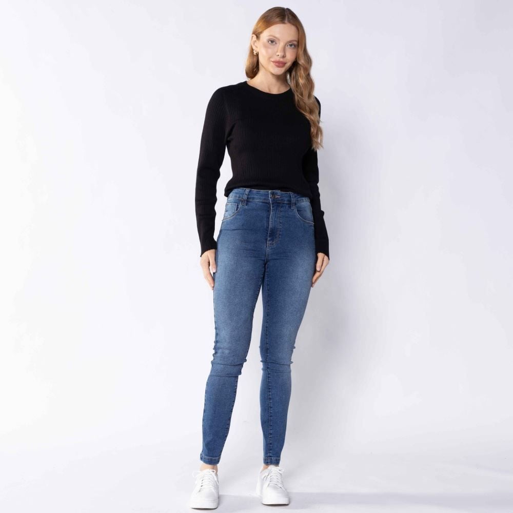 Calça Feminina Basic Skinny Jeans Patricia Foster