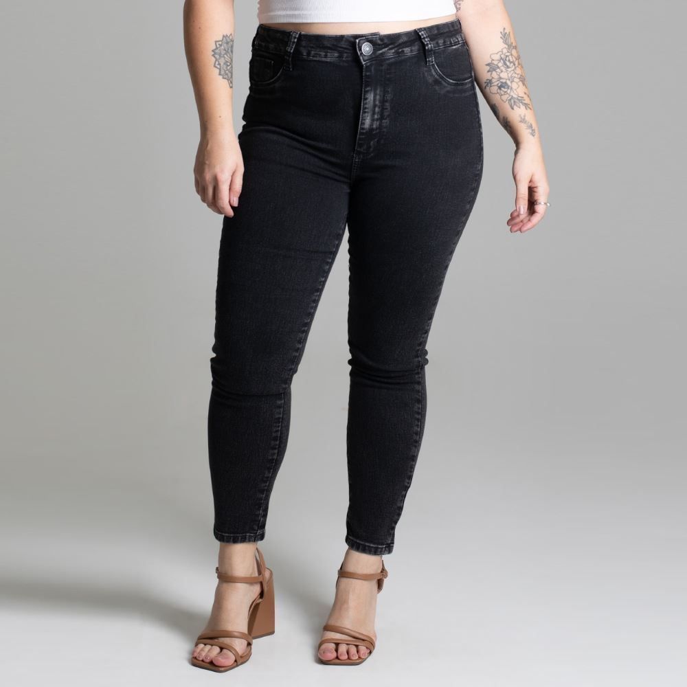 Calça Feminina Cigarrete Jeans Sawary