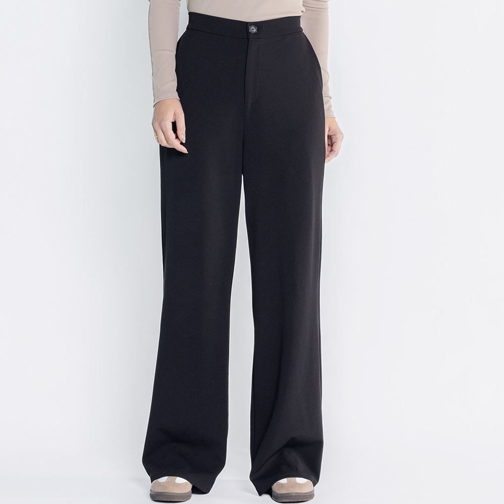 Calça Feminina De Alfaiataria Em Malha Crepe Patricia Foster