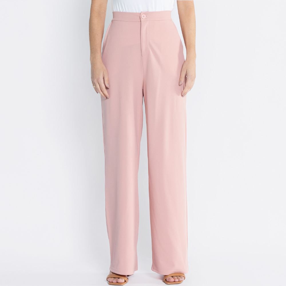 Calça Feminina De Alfaiataria Em Malha Crepe Patricia Foster