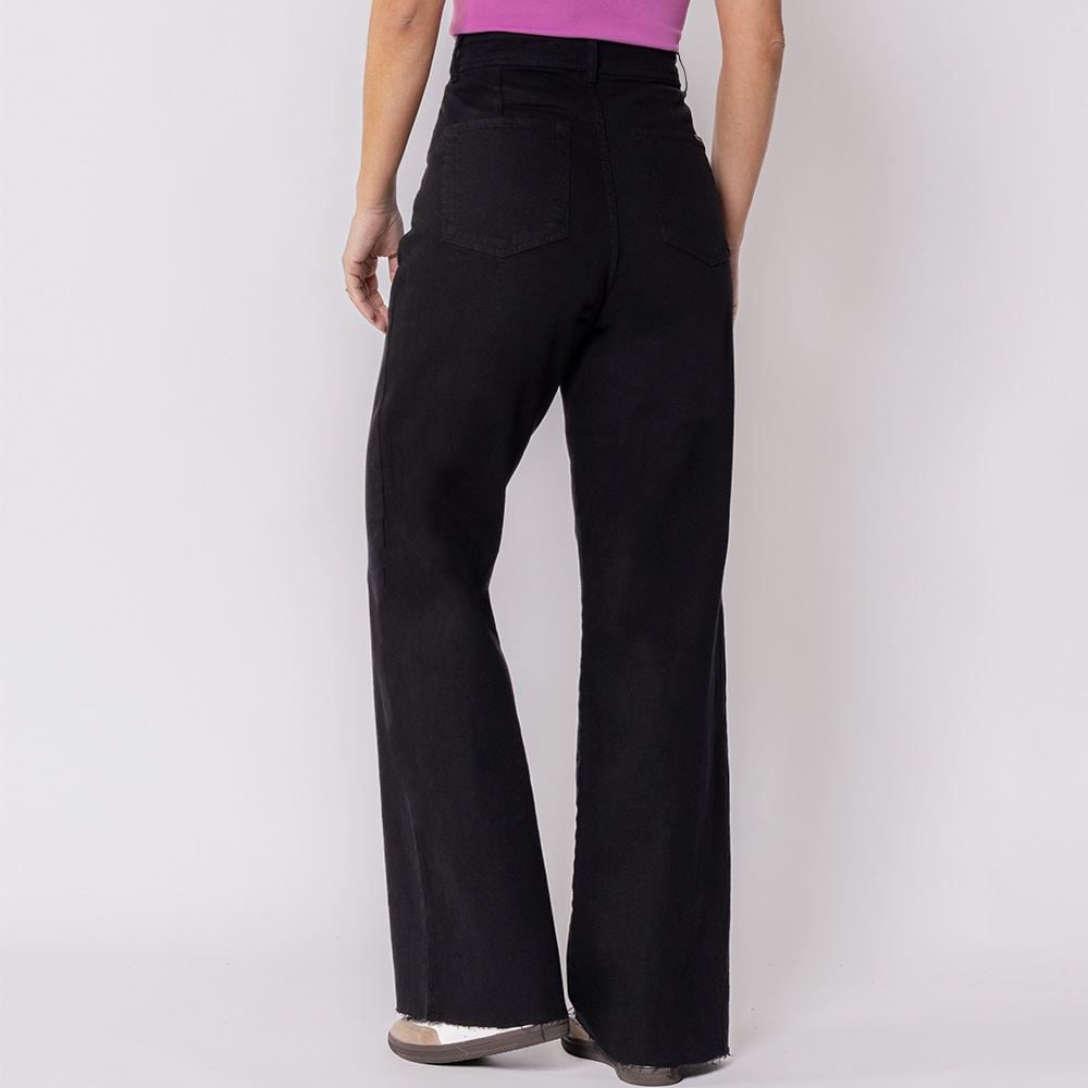 Calça Feminina De Sarja Wide Leg Boby Blues