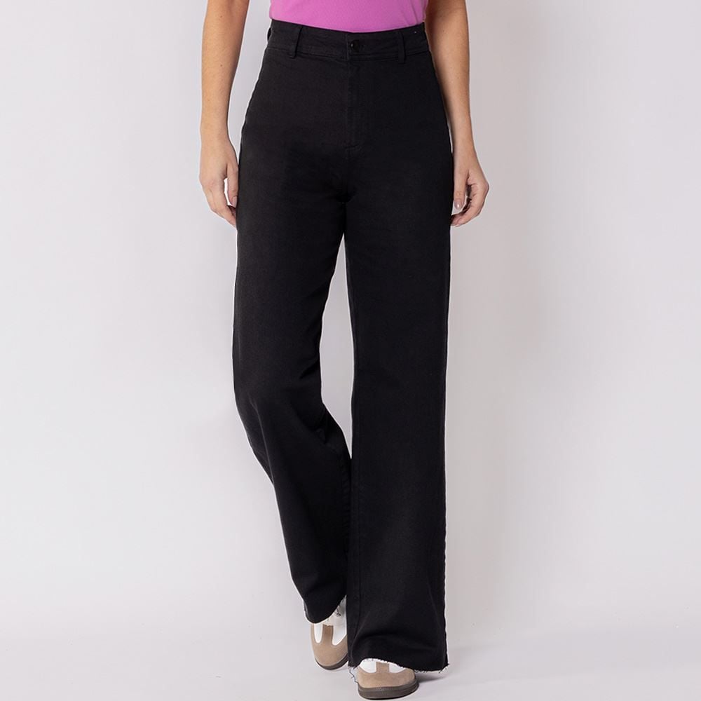 Calça Feminina De Sarja Wide Leg Boby Blues