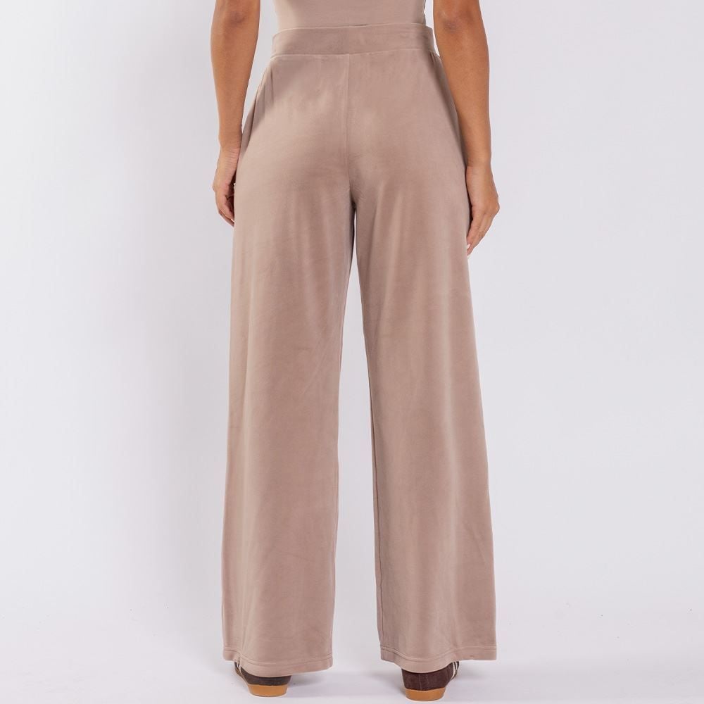 Calça Feminina Esportiva Wide Leg Em Plush Scream