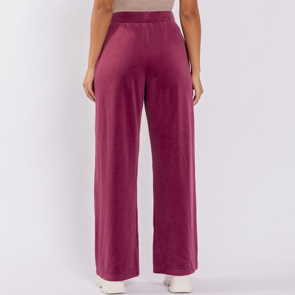 Calça Feminina Esportiva Wide Leg Em Plush Scream