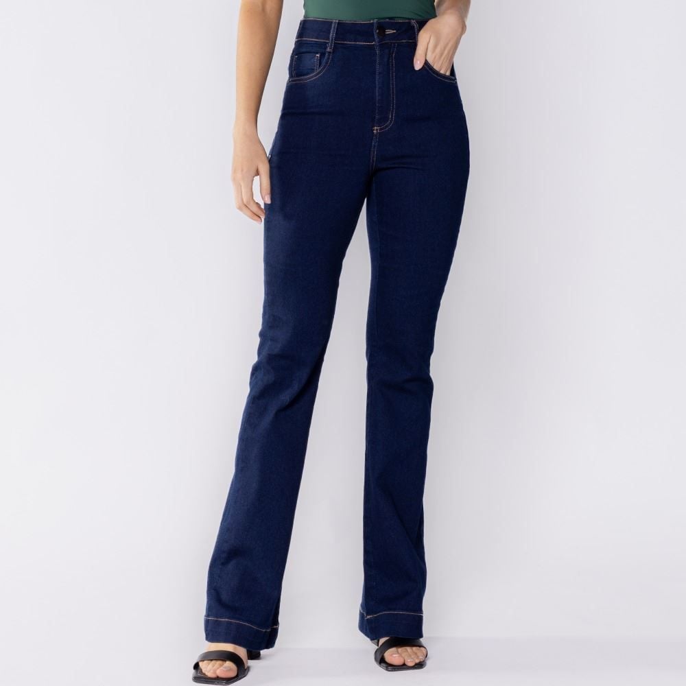 Calça Feminina Jeans Flare Patricia Foster