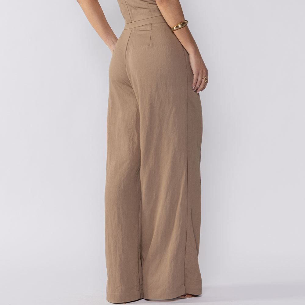 Calça Feminina Pantalona De Poliamida Patricia Foster