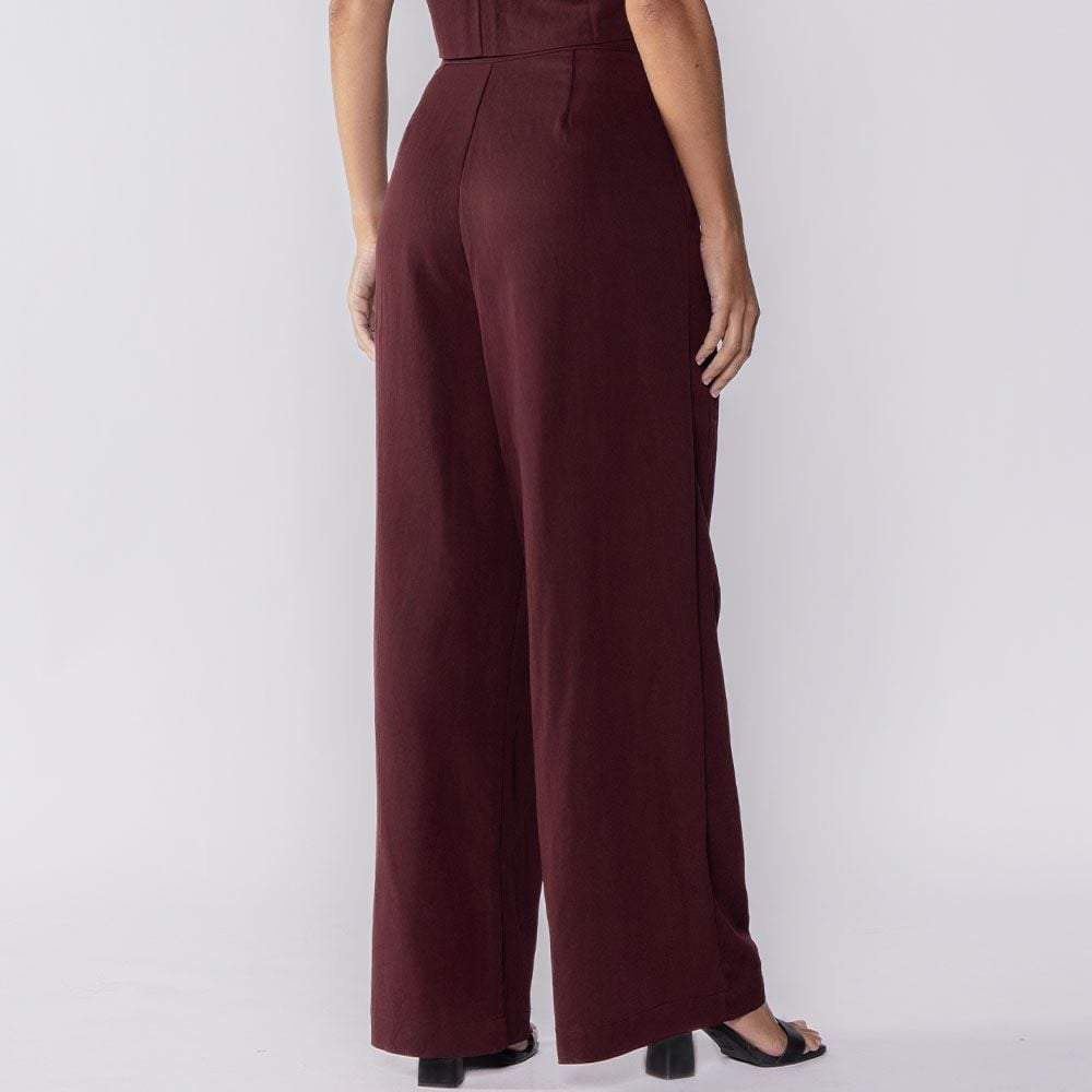 Calça Feminina Pantalona De Poliamida Patricia Foster