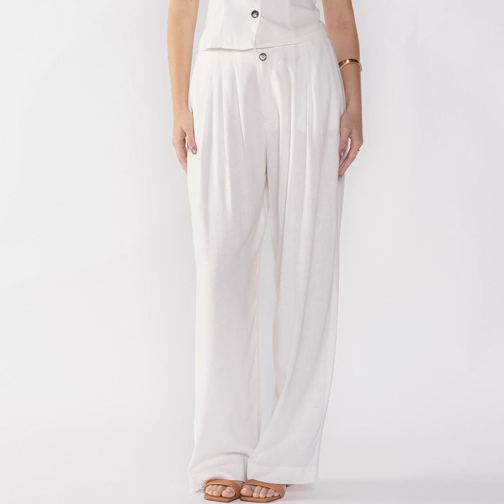 Calça Feminina Reta De Alfaiataria Ibis