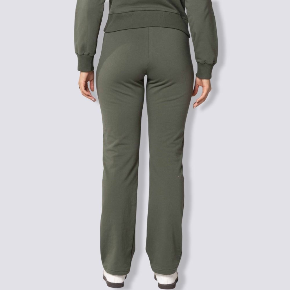 Calça Feminina Reta De Moletom Patricia Foster