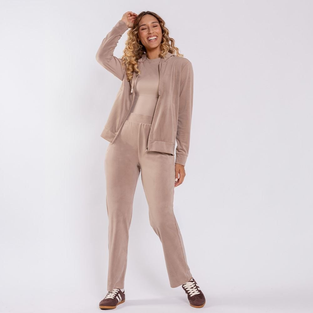 Calça Feminina Esportiva Reta em Plush Scream