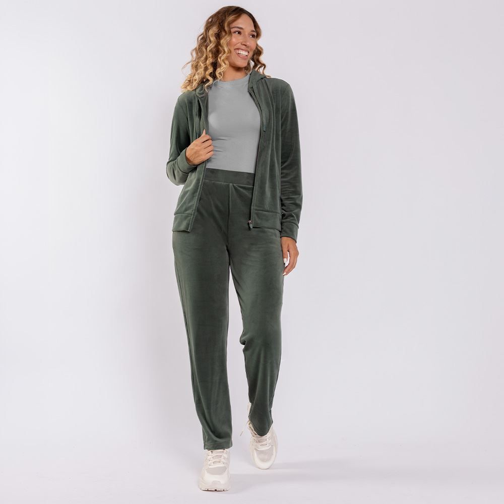 Calça Feminina Esportiva Reta em Plush Scream