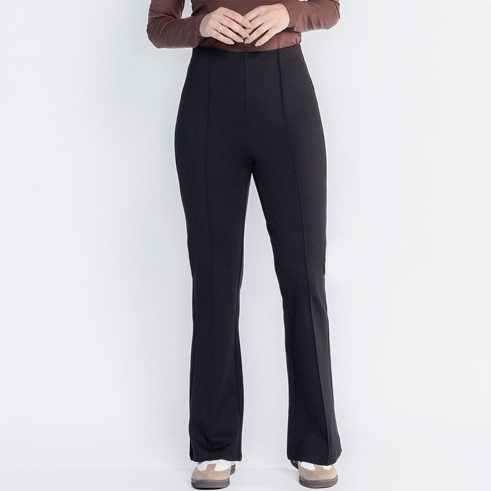 Calça Feminina Reta Malha Ponto Roma Patricia Foster