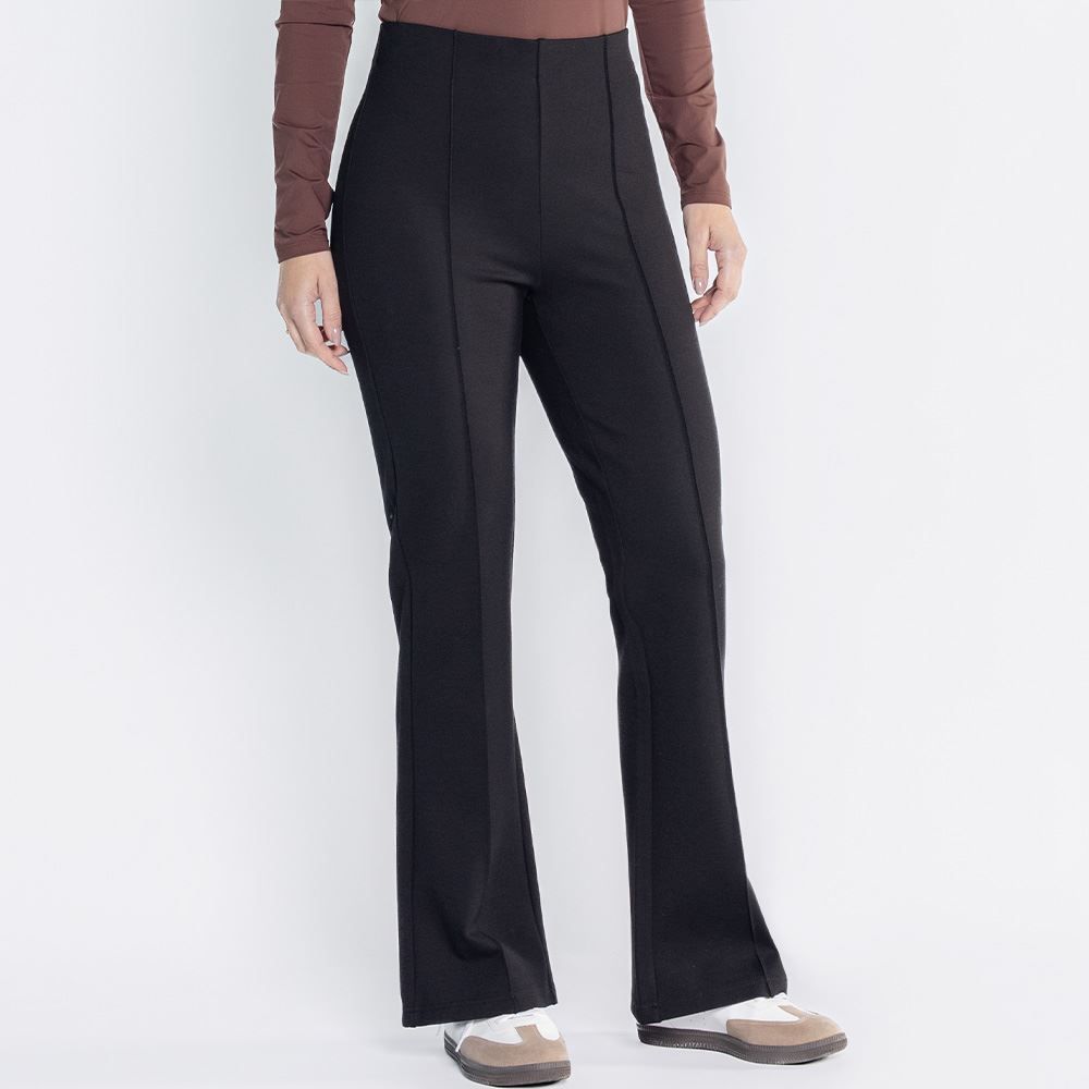 Calça Feminina Reta Malha Ponto Roma Patricia Foster