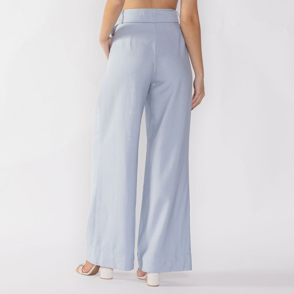 Calça Feminina Wide Leg Com Cinto Patricia Foster