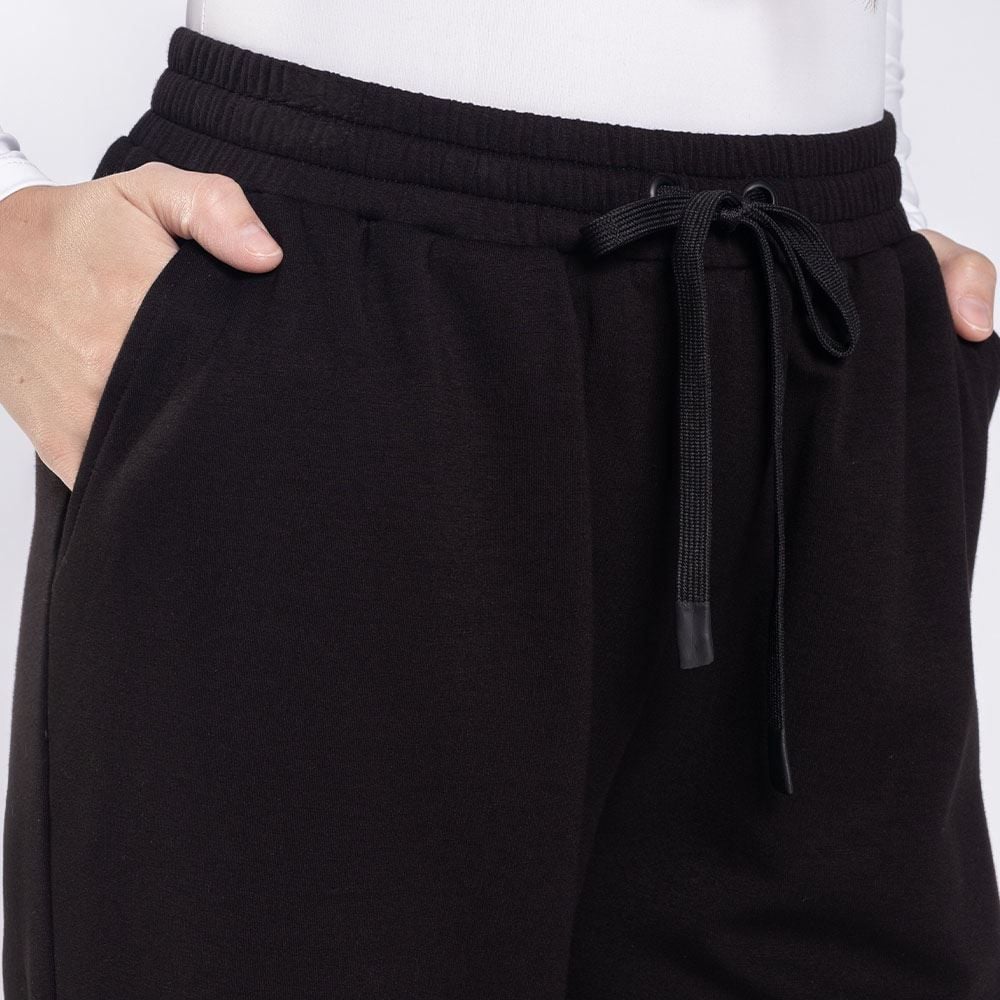 Calça Feminina Wide Leg Em Moletom Patricia Foster