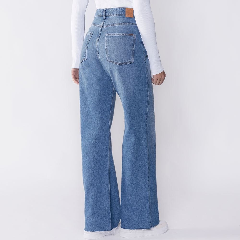 Calça Feminina Wide Leg Jeans Boby Blues