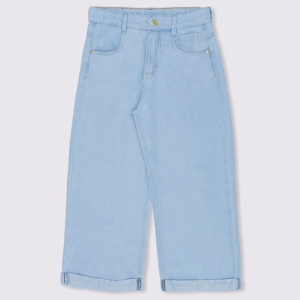 Calça Jeans 12 a 16 anos Straight Barra Dobrada Marmelada