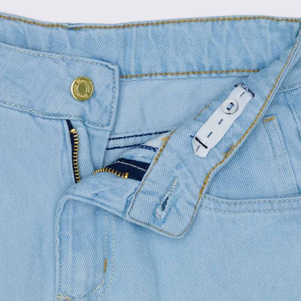 Calça Jeans 12 a 16 anos Straight Barra Dobrada Marmelada