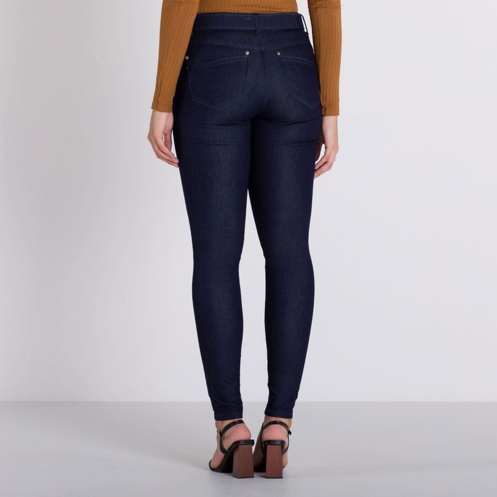Calça Jeans Amaciada Skinny com Cinto By Sabrina Sato