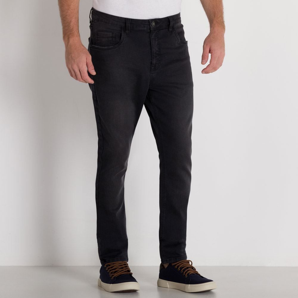 Calça Jeans Black com Bigodes 3D Marc Alain
