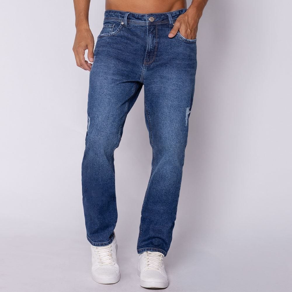 Calça Jeans Skinny Destroyed Masculina Thing