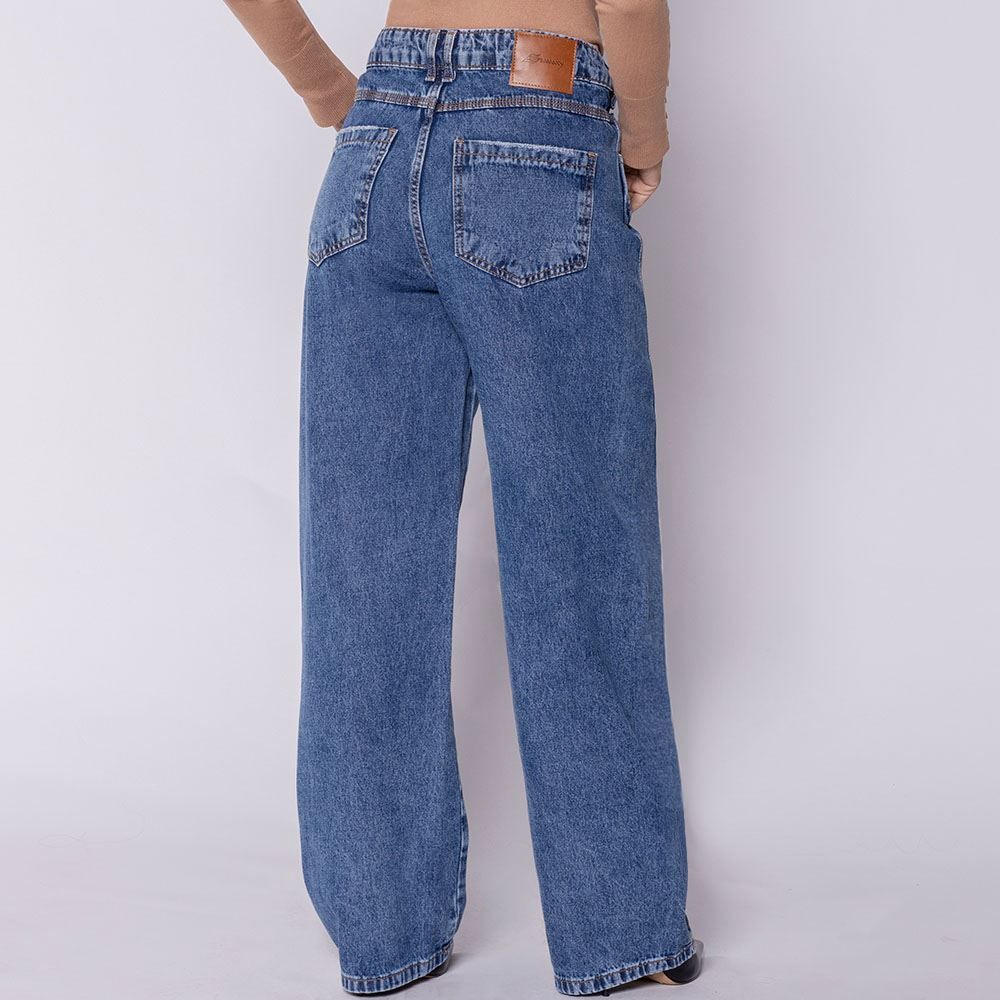 Calça Jeans Feminina Barrel Sawary