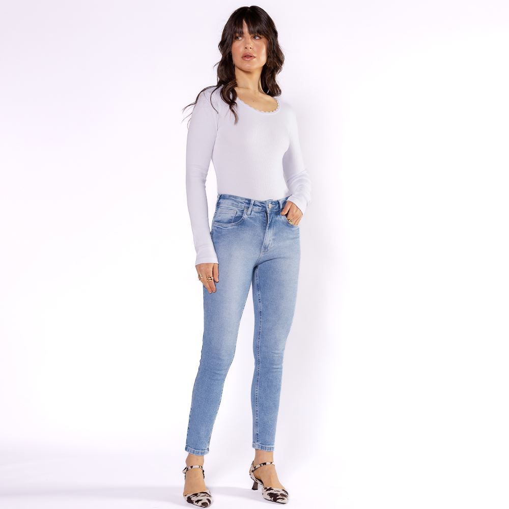 Calça Jeans Feminina Cigarrete Patricia Foster